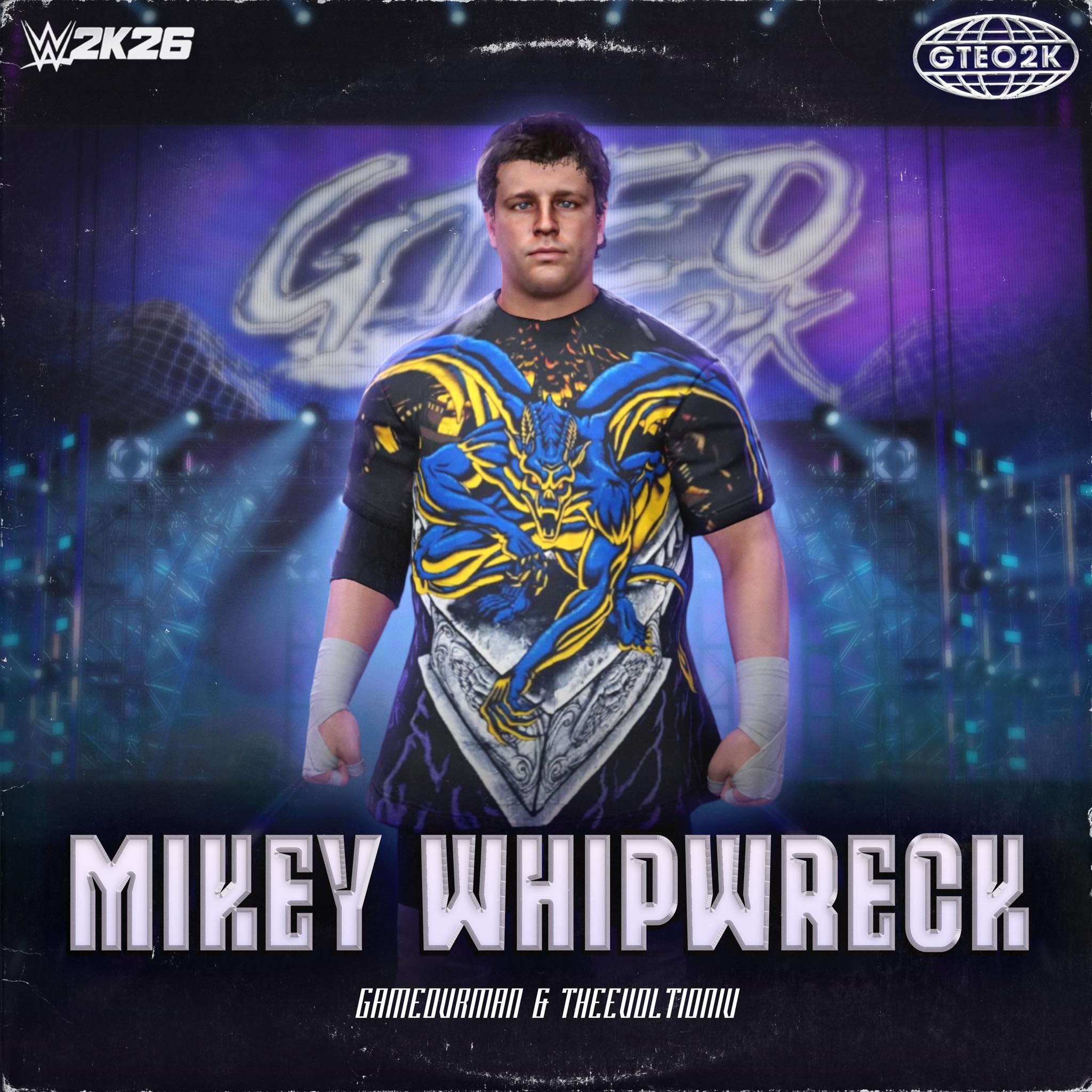 Mikey Whipwreck in WWE 2K26 with faithful 2k16 conversion