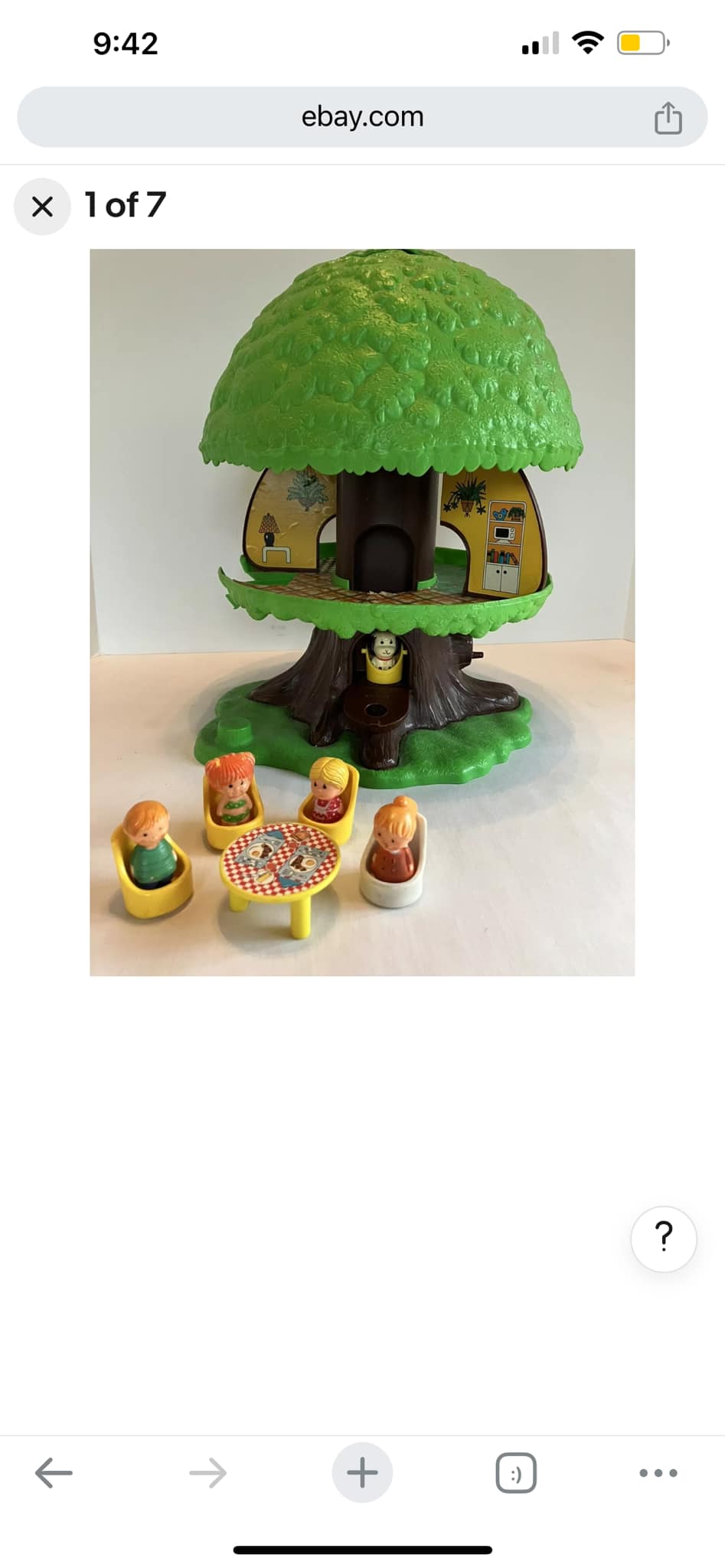 Kenner 1975 Tree Tots family tree house playset