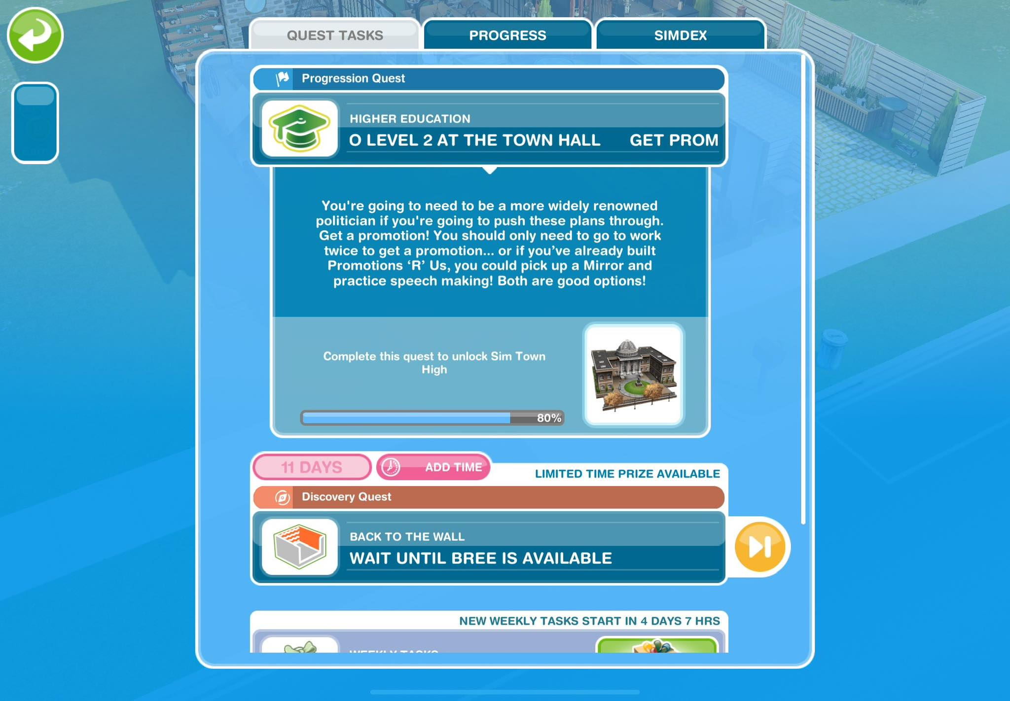 Is there a hack to get me to level 2 or do I just wait ?
