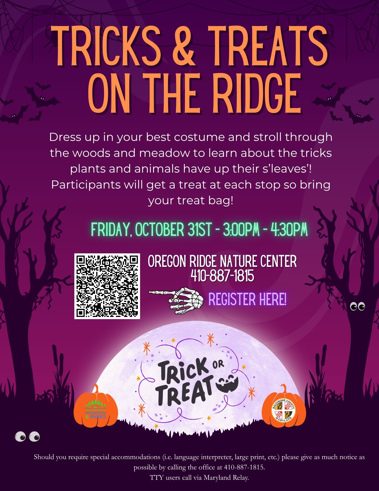 Parkville,MD. 21234 | Come join us at Oregon Ridge Nature Center for ...