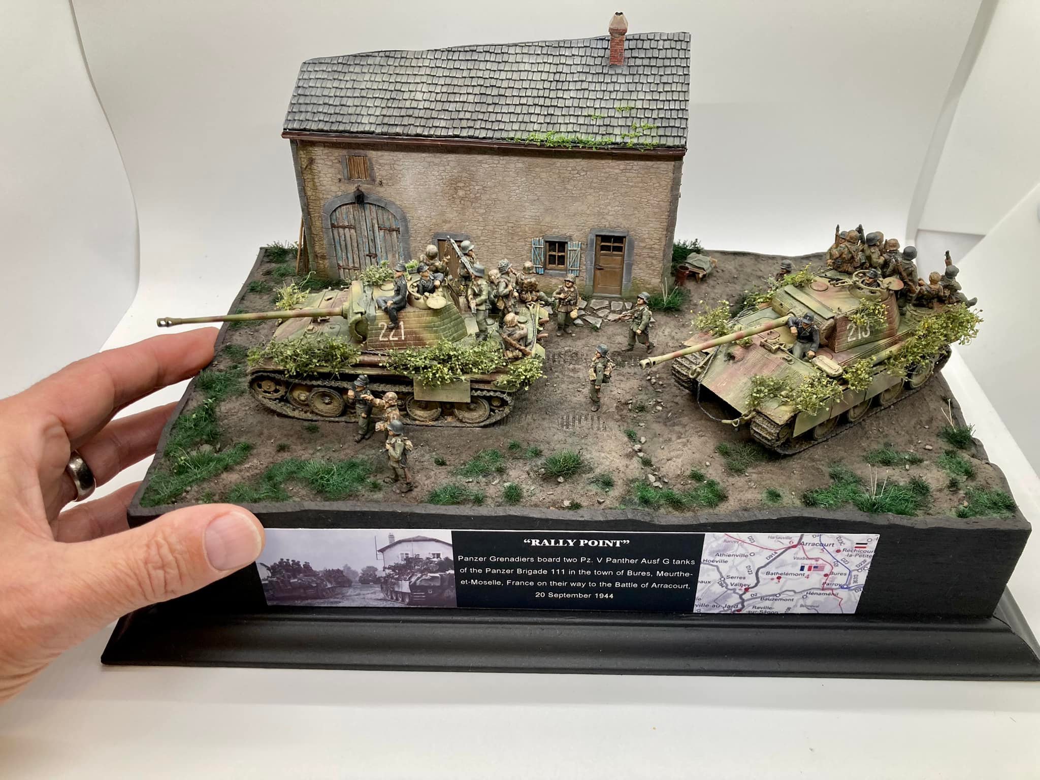 1/72 scale: Arii 'German Secret Stong Point' ) Hill top with AA