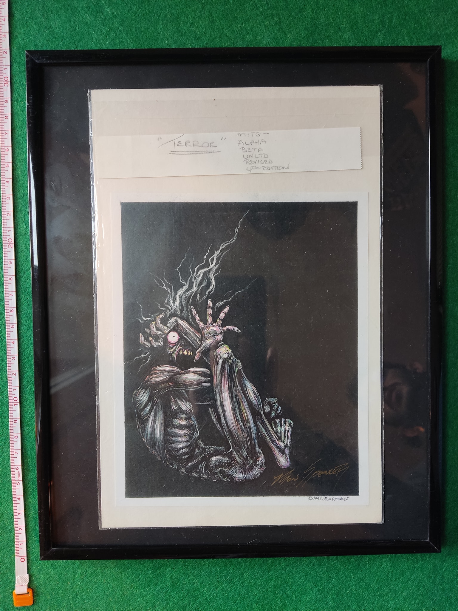 What's the value of a signed Ron Spencer Magic art photocopy?
