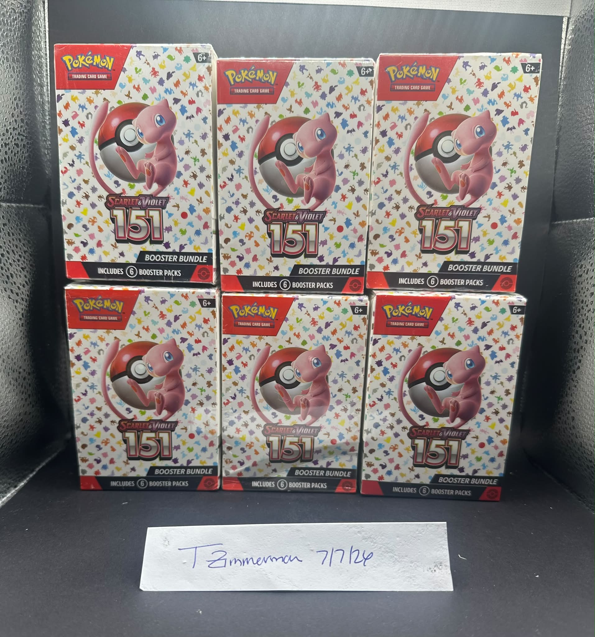 6 Box Lot of 151 Booster Bundles