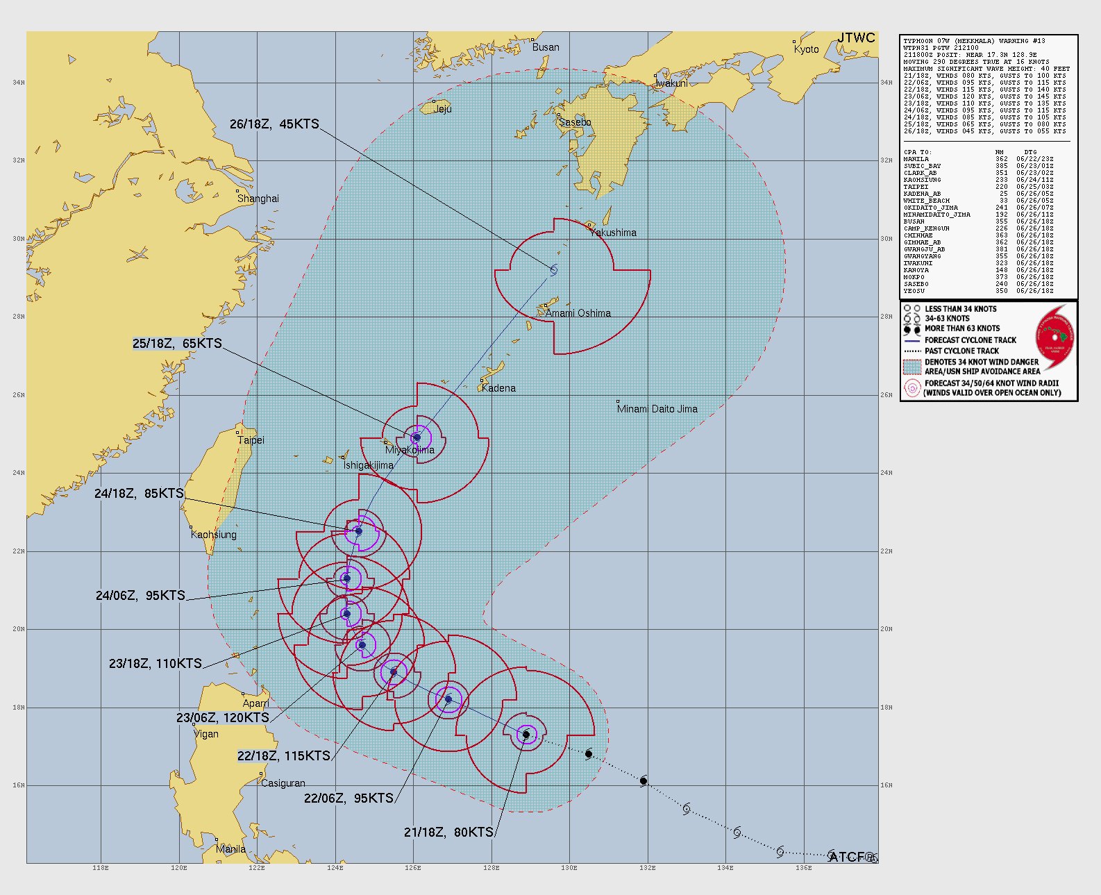 Well, heckhere it comes 26/1GZ, 45KTS yala JTWC อนระนชรค