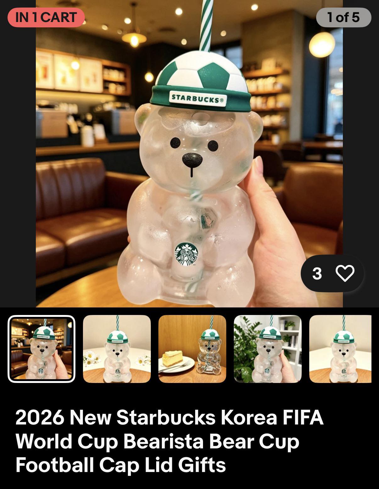 Where to find 2026 Starbucks FIFA World Cup Bearista cups near 