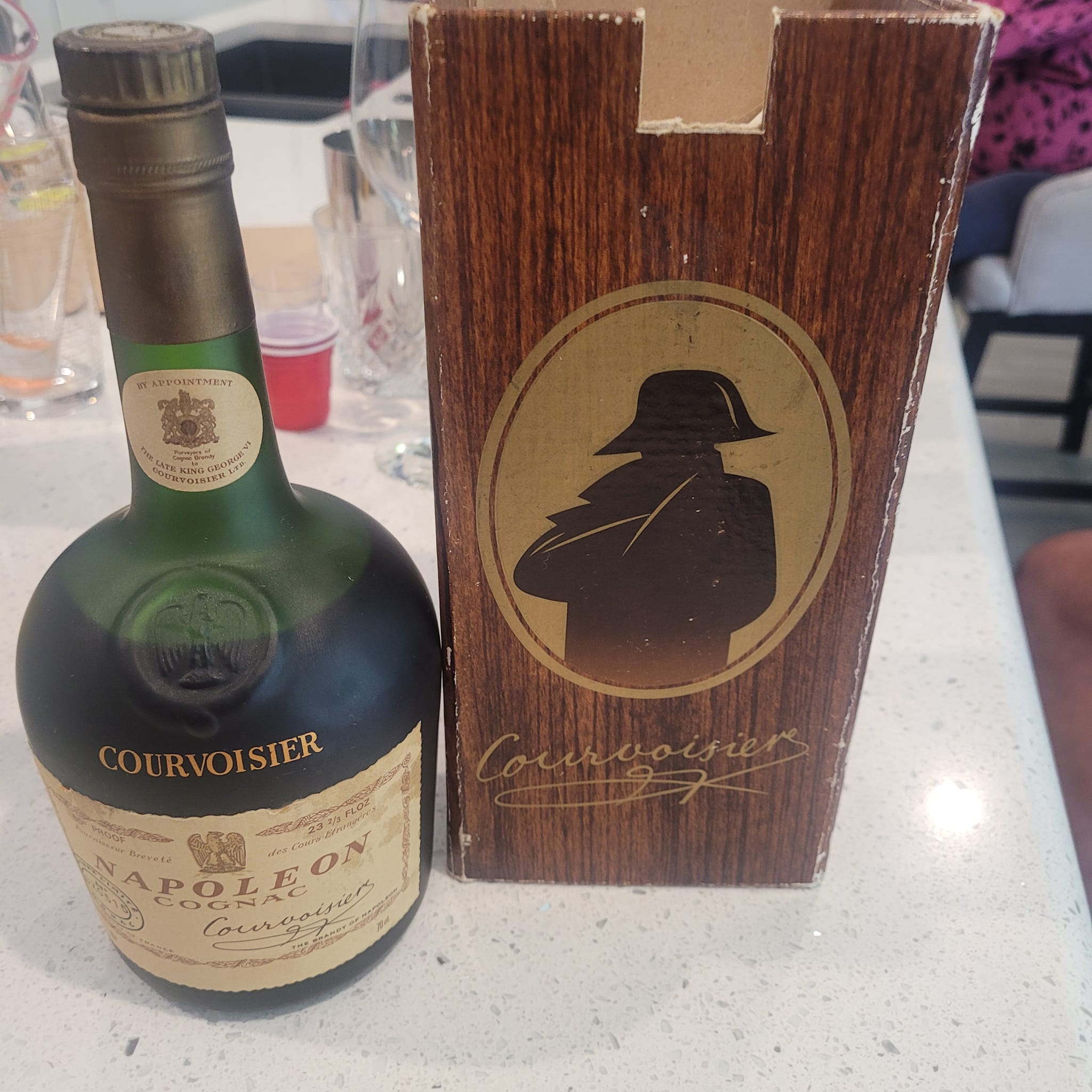 Rare vintage Napoleon Campus cognac Bottle 1969 from Limoges In