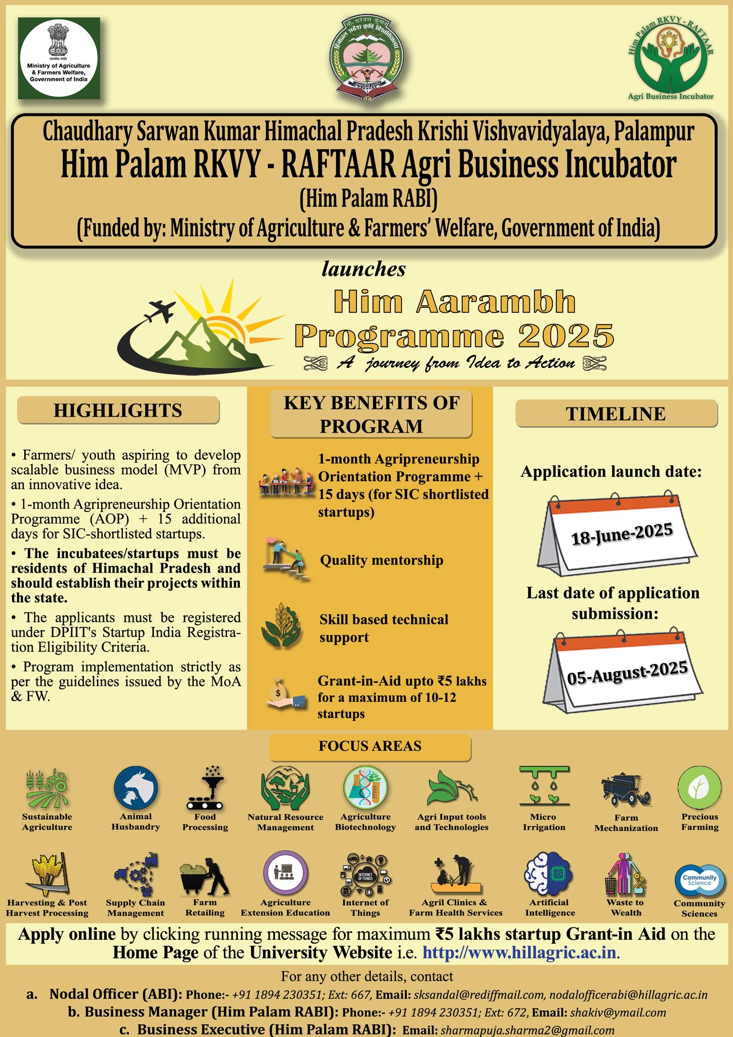 CSKHPAU: A Leading University on Hill Agriculture | # **Him Palam RKVY ...