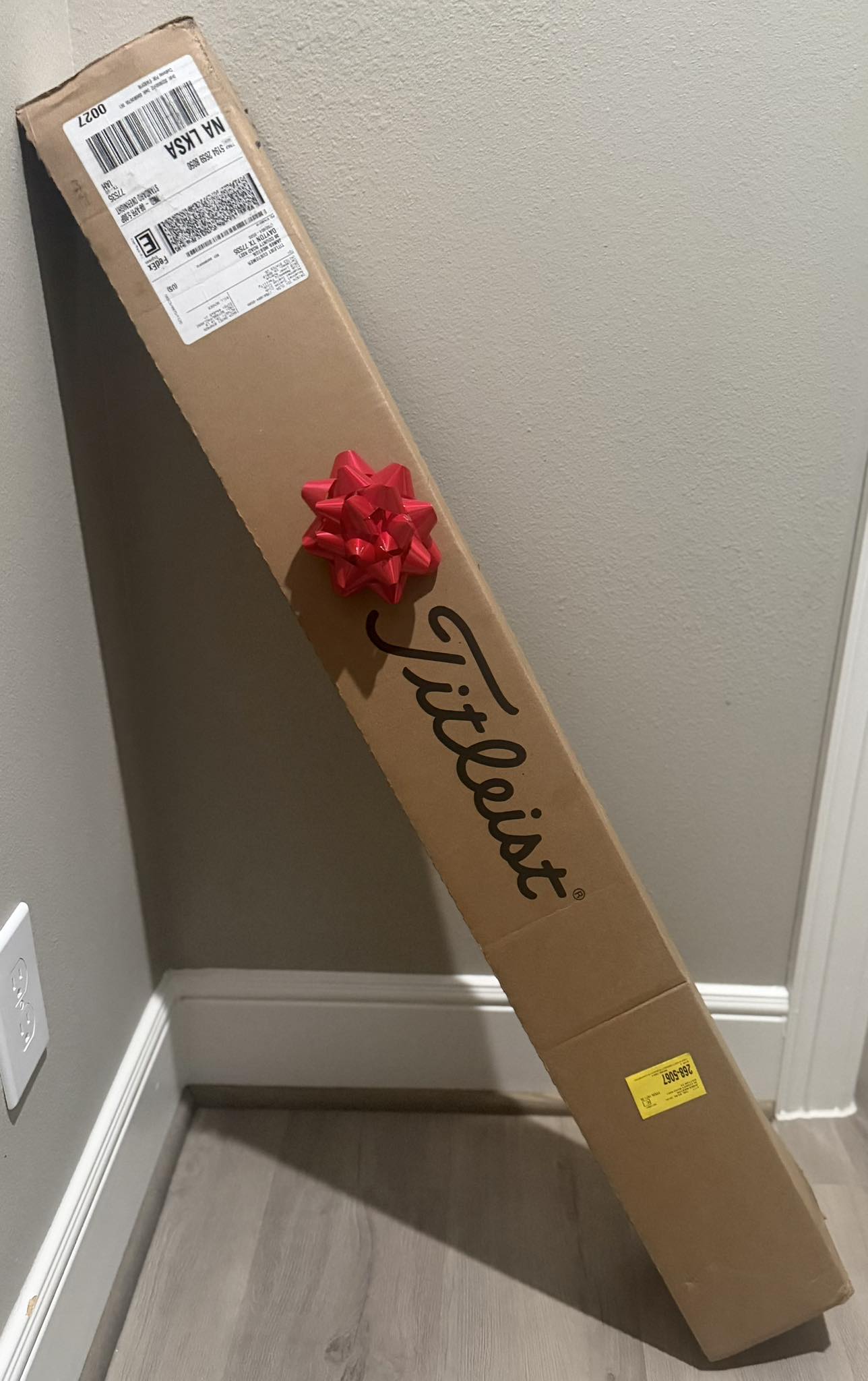 Late birthday gifts from wife