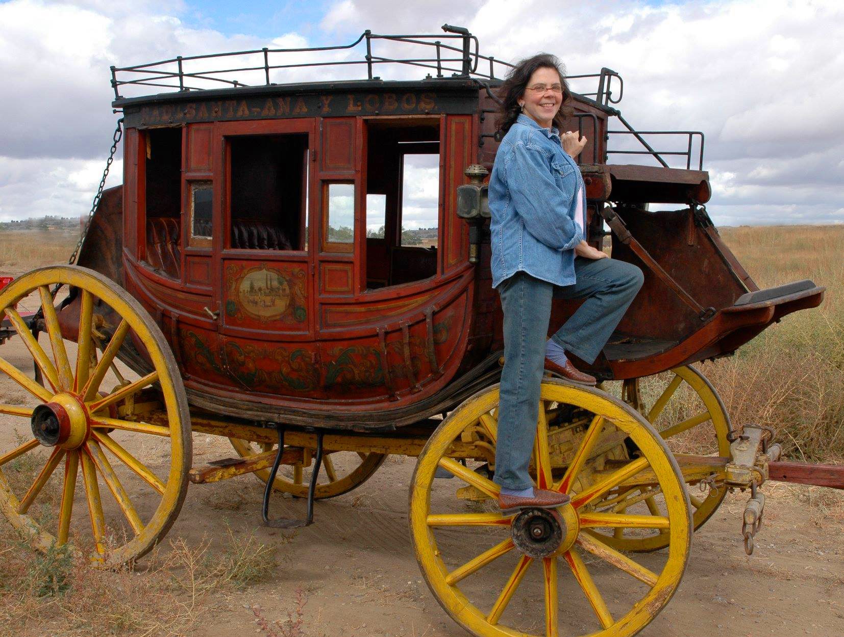 Bill - Judy on a Santa Fe friend’s 1850s Concord Stagecoach. This is a ...