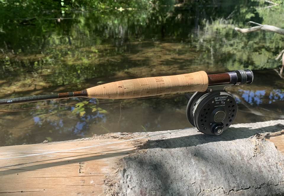 1980 Orvis Ultra Fine 2 wt, CFO 11, and a Rocky Mountain Brook Trout.