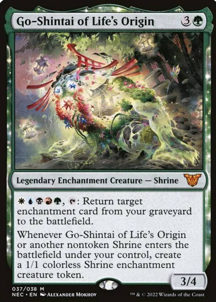 mtg 5 color shrine commander deck Elite 5-Color - Go-Shintai of Life's Origin - EDH - 100 Card - Custom Magic The Gathering Deck Commander Enchantment Shrine Tribal Deck