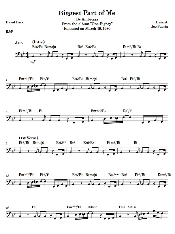 Great multitrack breakdown video of #Ambrosia 's Biggest Part Of