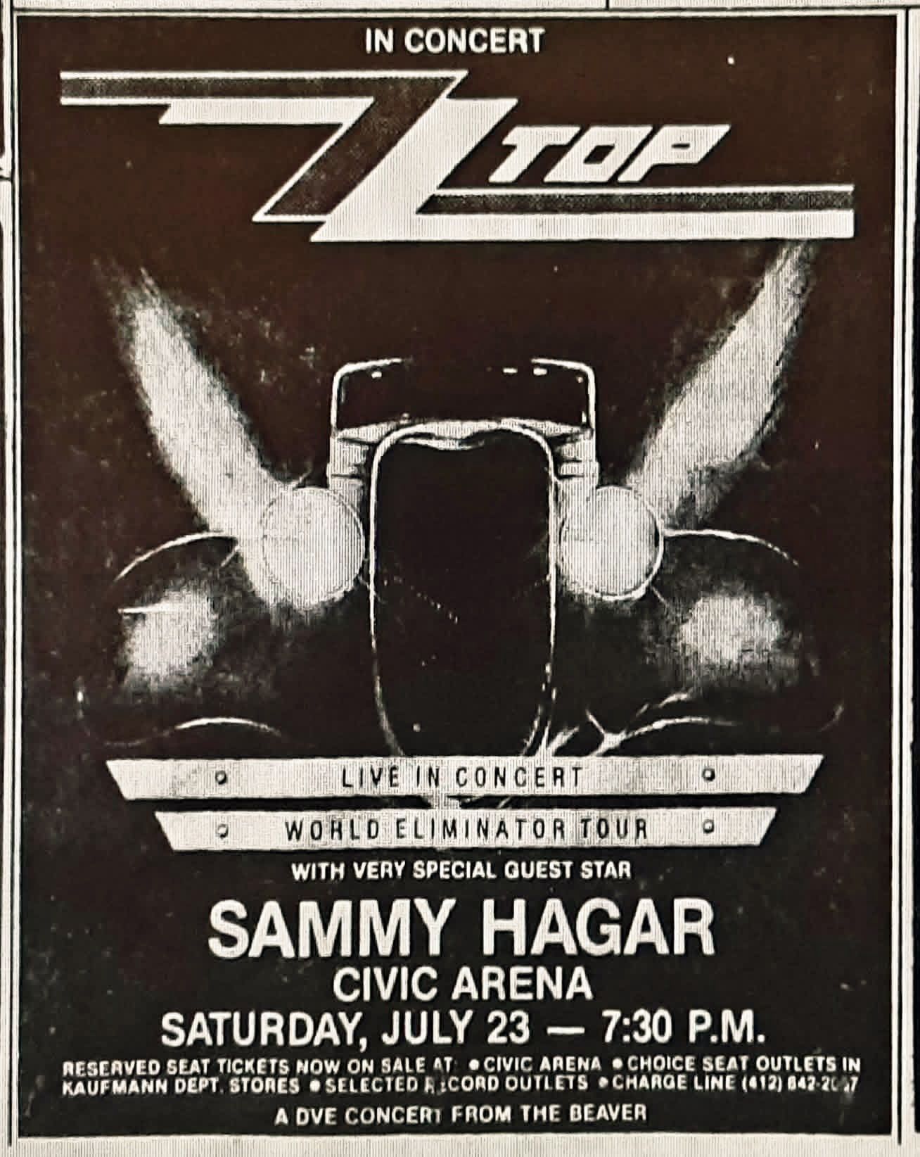 ZZ Top's Eliminator tour at the Omni in 1983