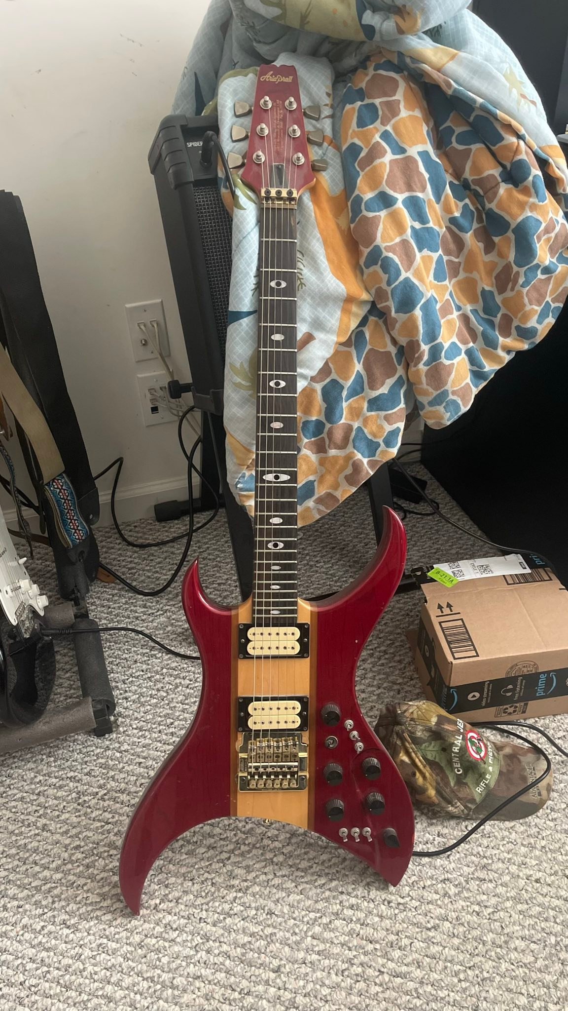 Aria Pro 2 urchin guitar purchased in 1983