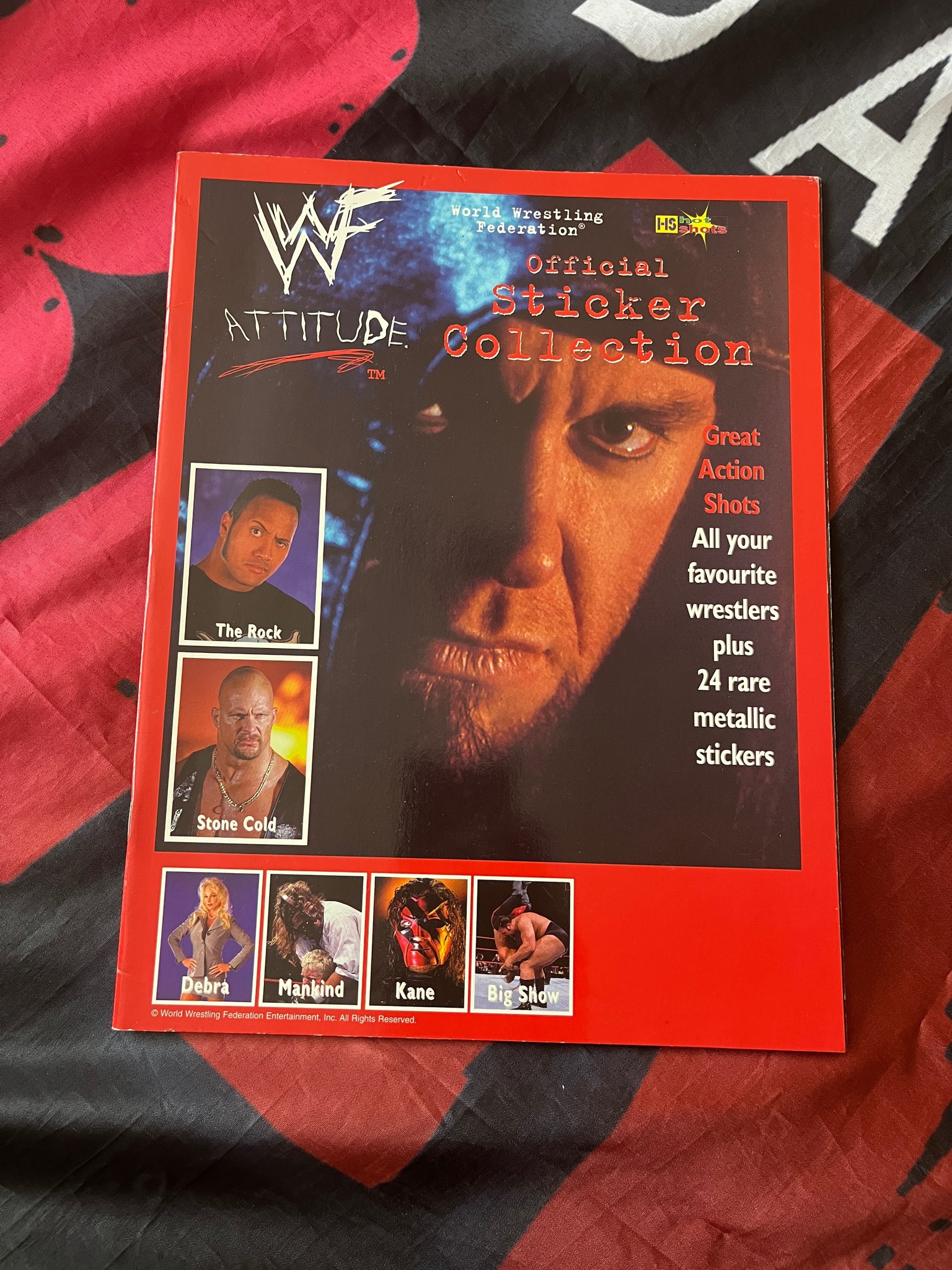 Full set of 1991 WWF Superstars stickers Nonsense with the unused