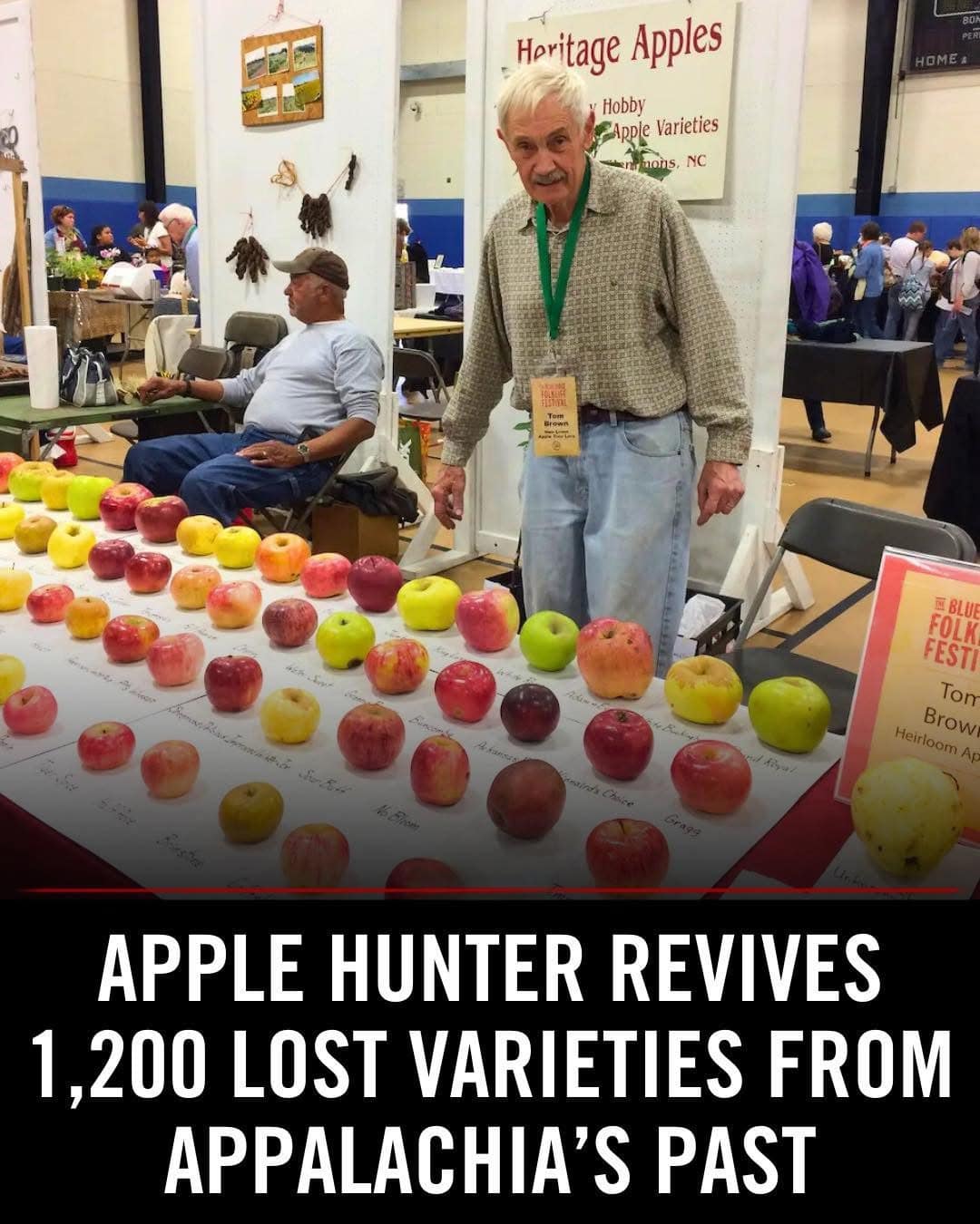 A retired chemical engineer found an apple in a small farmers