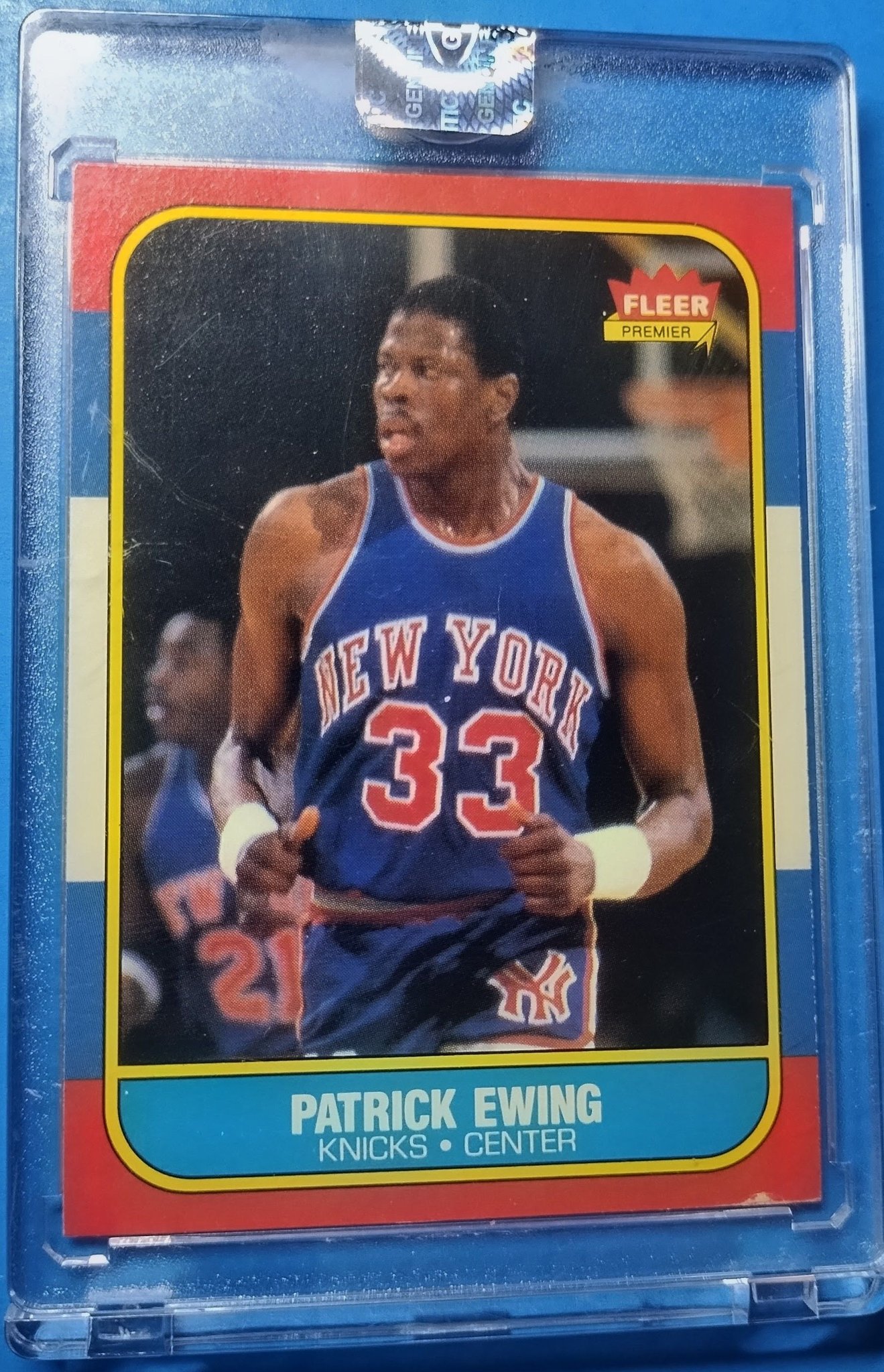 Patrick Ewing 1986 Fleer basketball rookie card