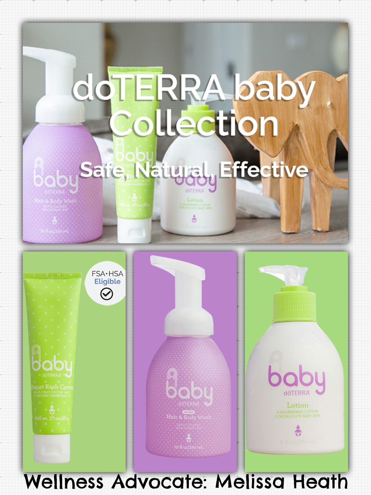 NOW AVAILABLE! doTERRA Baby Collection is a safe, effective, and 
