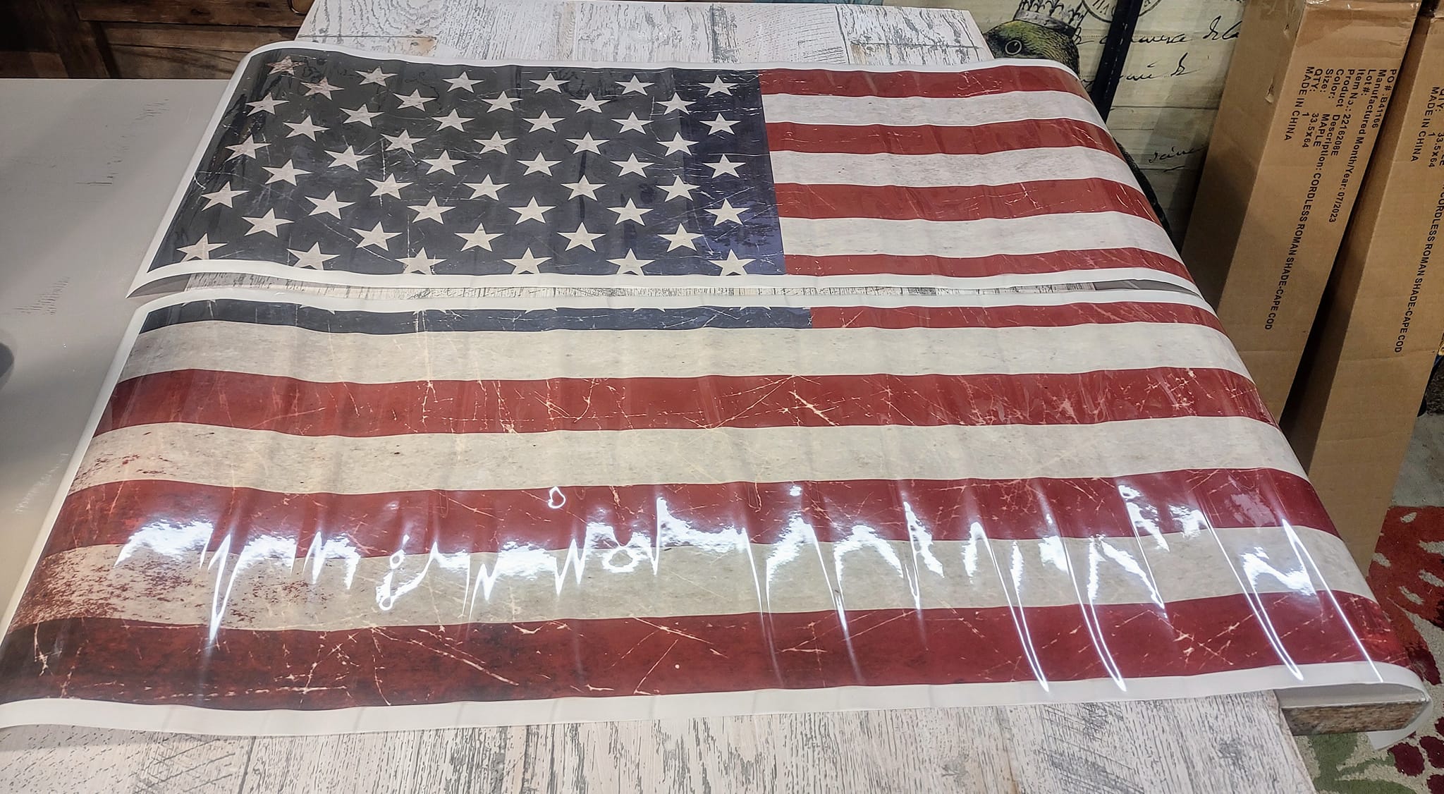 American Flag Heat Transfers/American Flag HTV/US Flag Transfer/US Flag Iron On