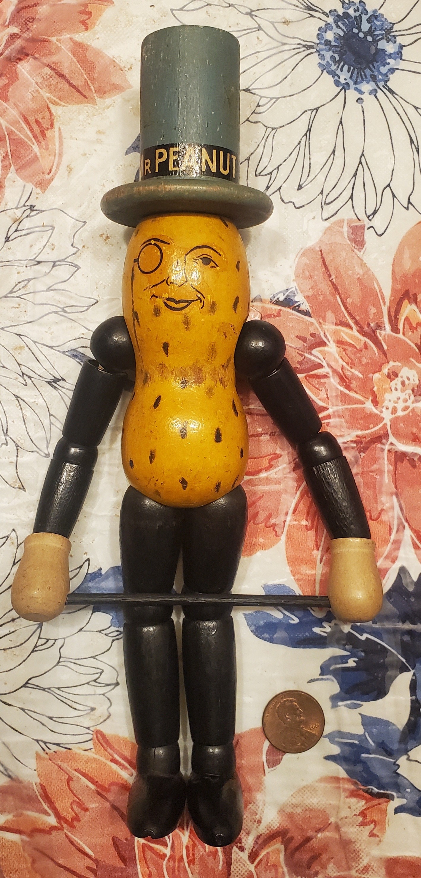 Vintage Mr. Peanut costume from the 1960s