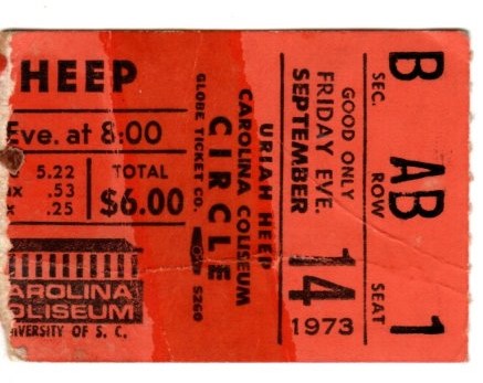 1973 Concert at Carolina Coliseum: Uriah Heep, Earth, Wind & Fire