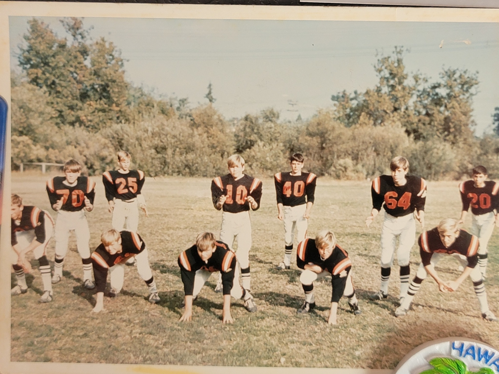 Photo Vintage Originale Brad Mclee - Michigan State University Football 1970, 5x7 Pouces