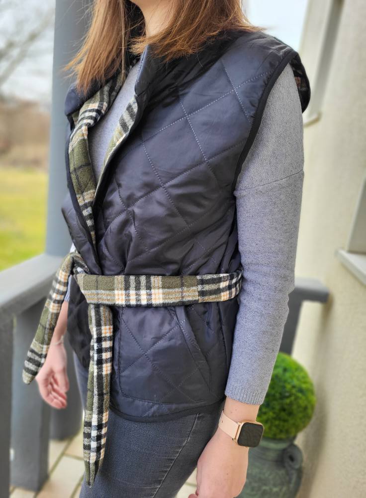 Veste Courte Michael Simon - Imprimé Animalier - Doublure Matelassée Noire/grise - Taille M - Neuf