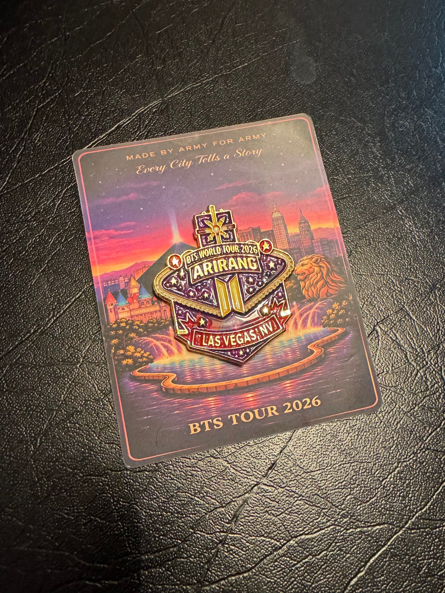 Vegas pin just arrived but it's just 1 of the 10 city pins that