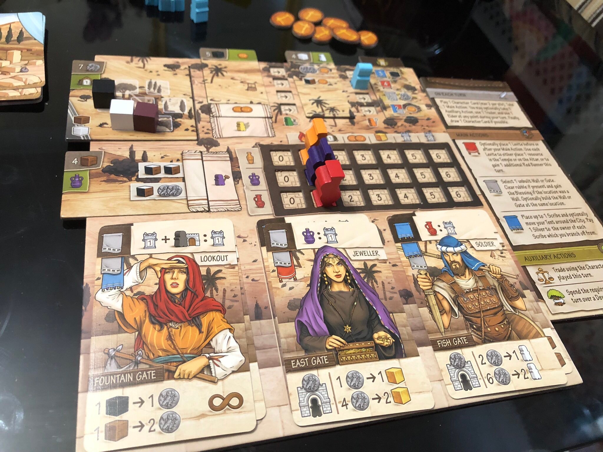 Ezra &amp; Nehemiah: Espansione Piastrelle Pergamena Promo Per Gioco Da Tavolo Garphill