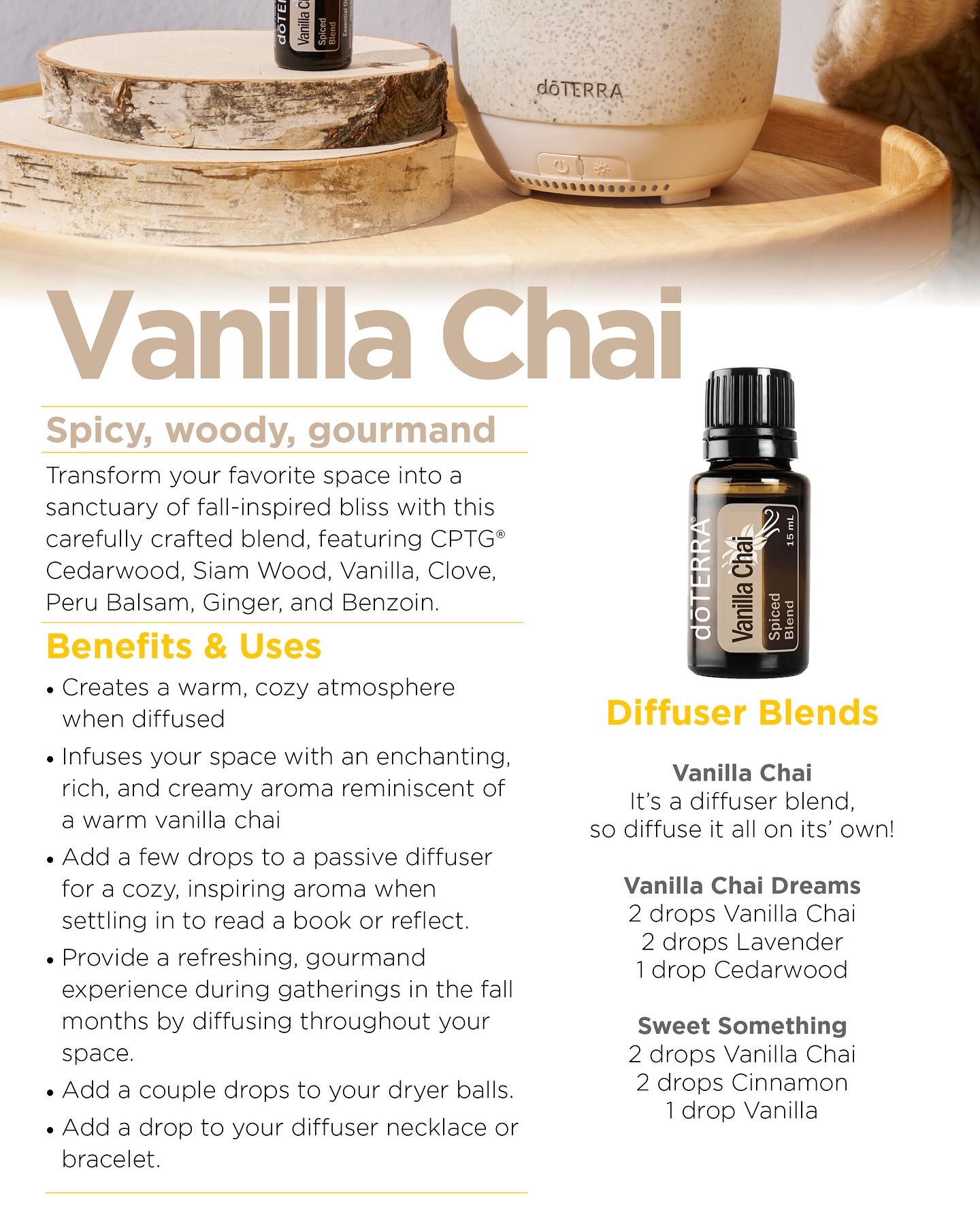 Introducing doTERRA's new vanilla chai blend
