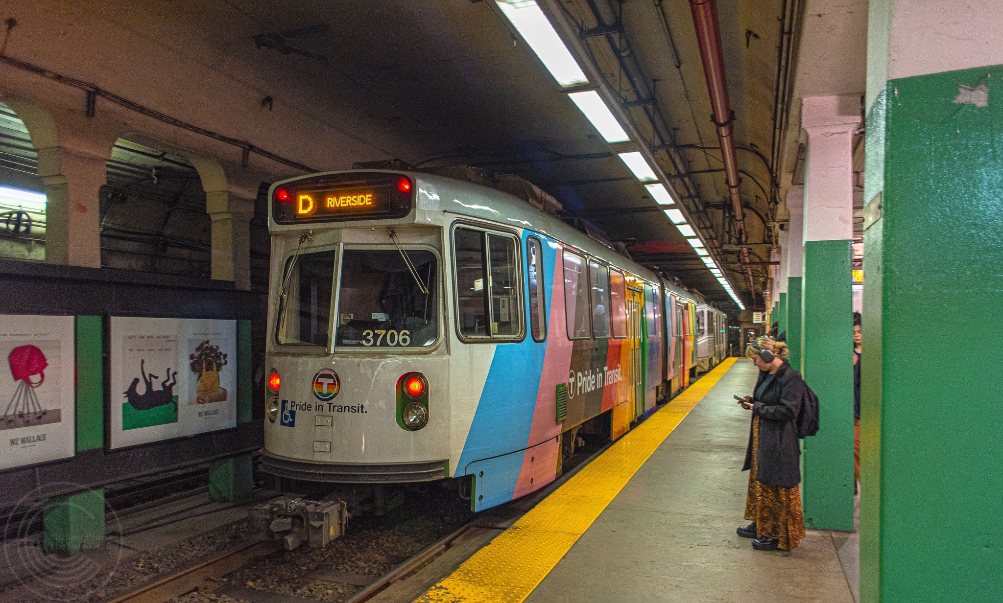 MBTA Pride wrapped light rail vehicle... - Michael E Pearson | Facebook