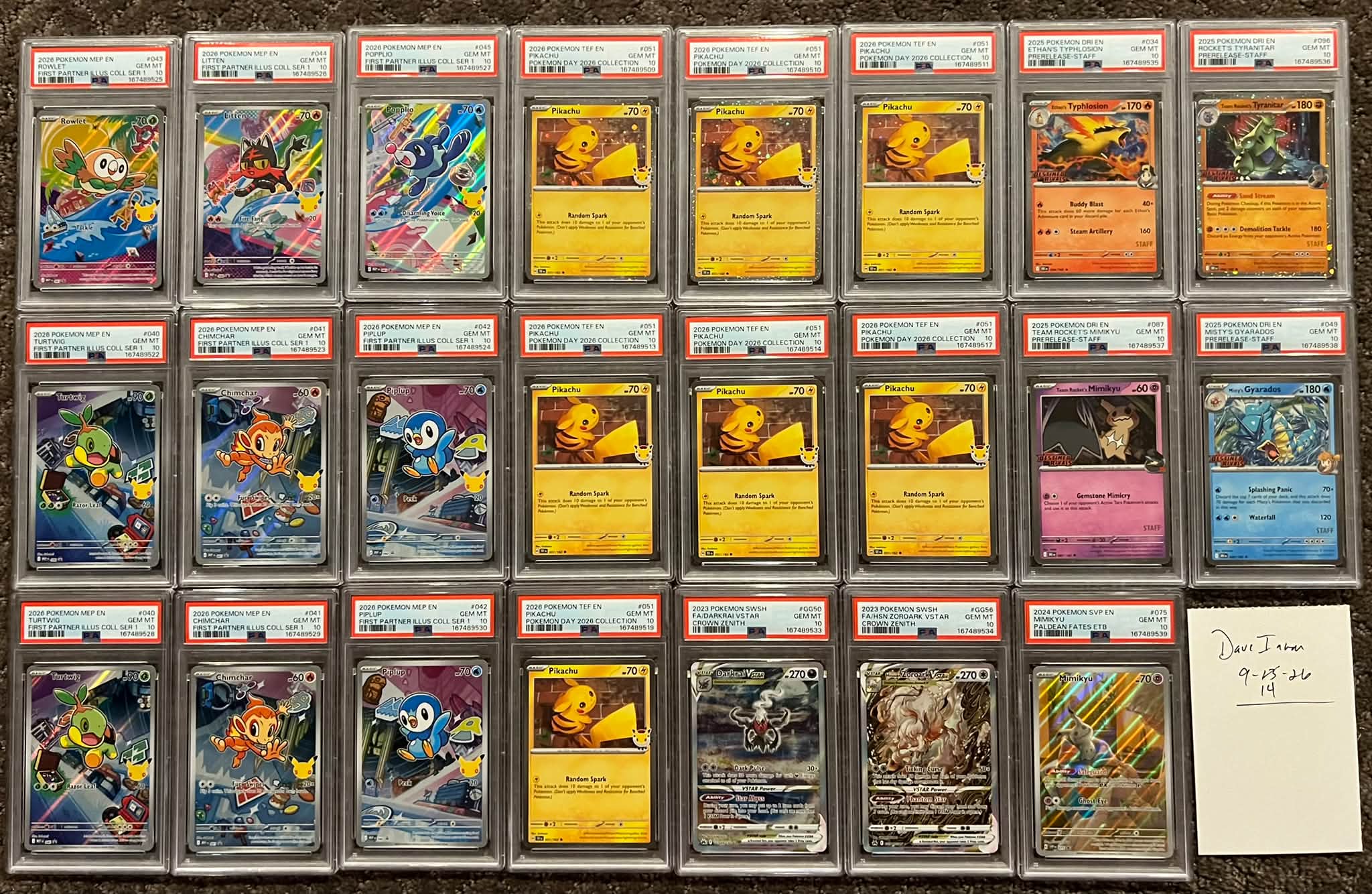 PSA 10 Pokémon cards for sale: Pikachu, First Partner, Destined
