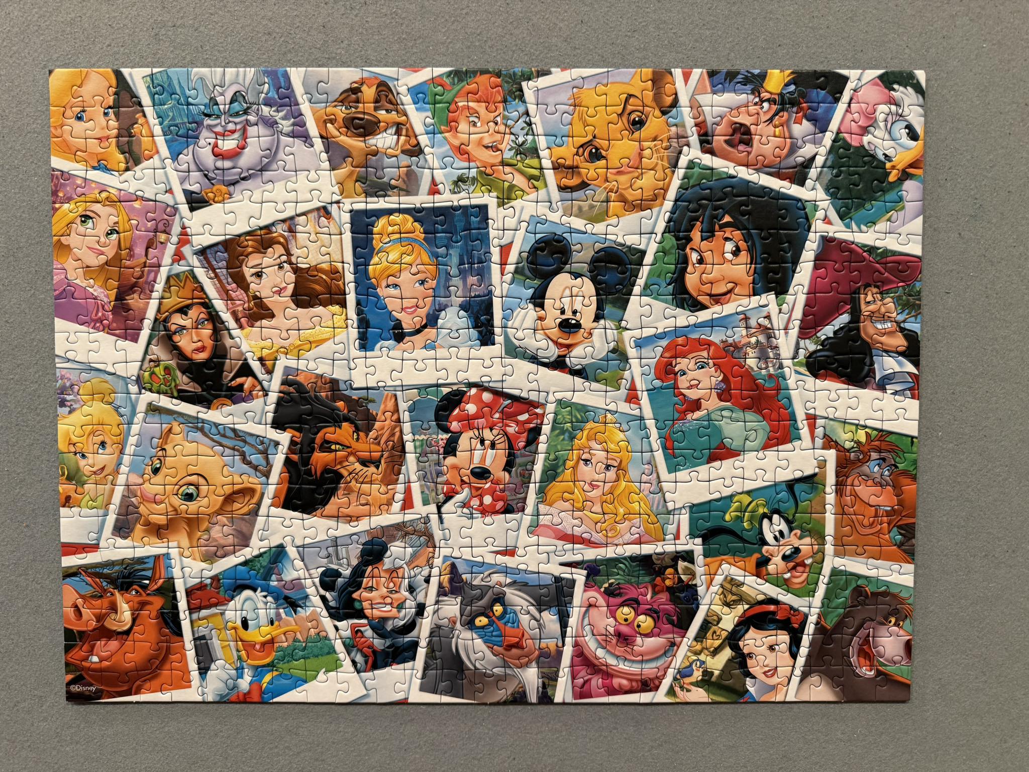 Finished 5,000 piece Disney jigsaw puzzle by Ravensburger