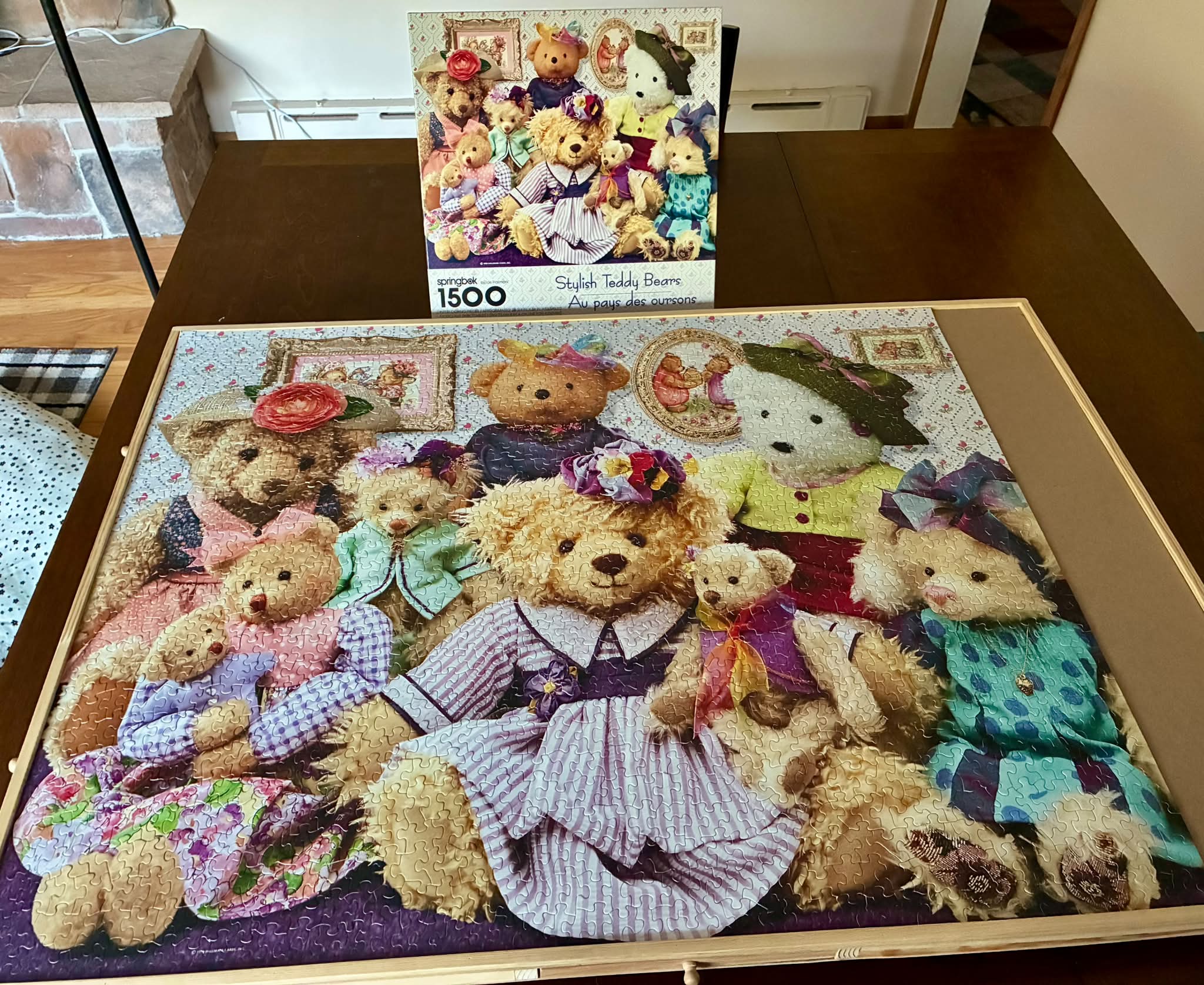 Vintage 1998 Springbok 'Stylish Teddy Bears' 1500-piece jigsaw