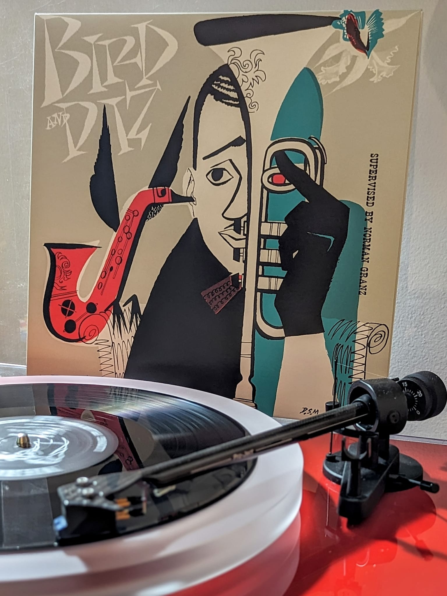 One for International Jazz Day Bird and Diz, first US pressing (1952)