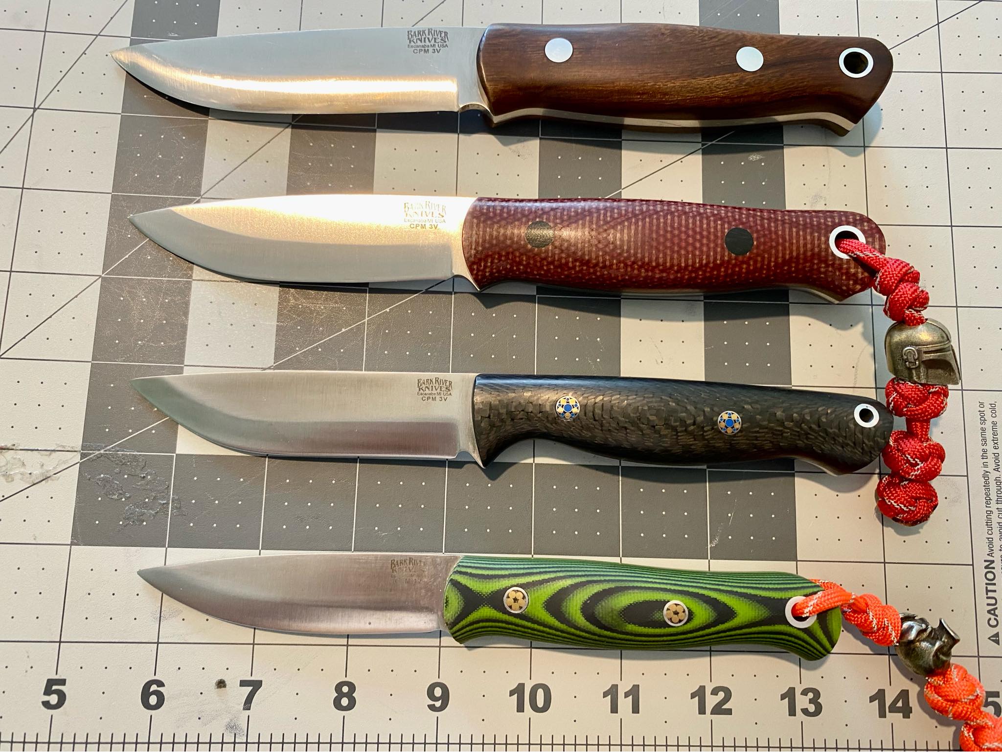 For comparison: Bushcrafter 2, Bushcrafter, Gunny Scandi, ULB