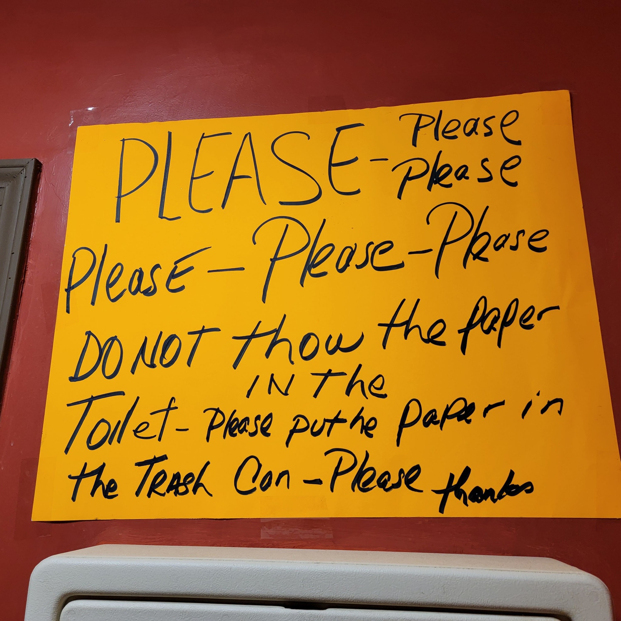 Sign Appreciation Society | Please! Thow he paper | Facebook