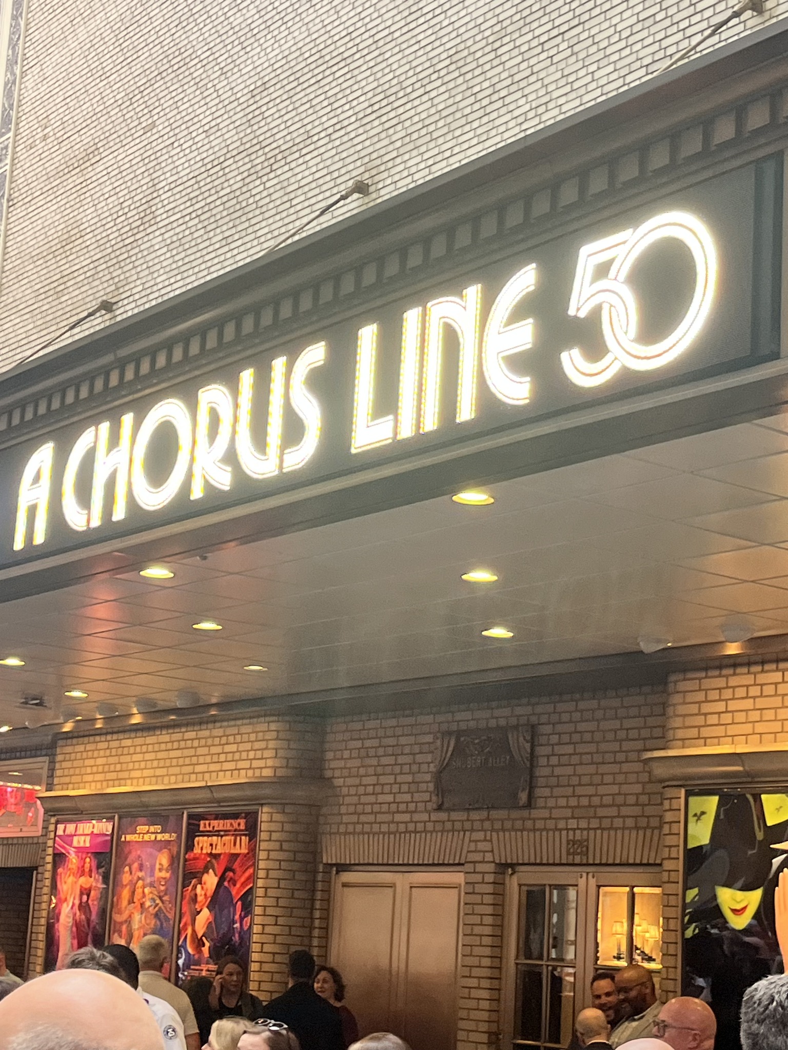 A Chorus Line at the Shubert Theater in New York City 1977