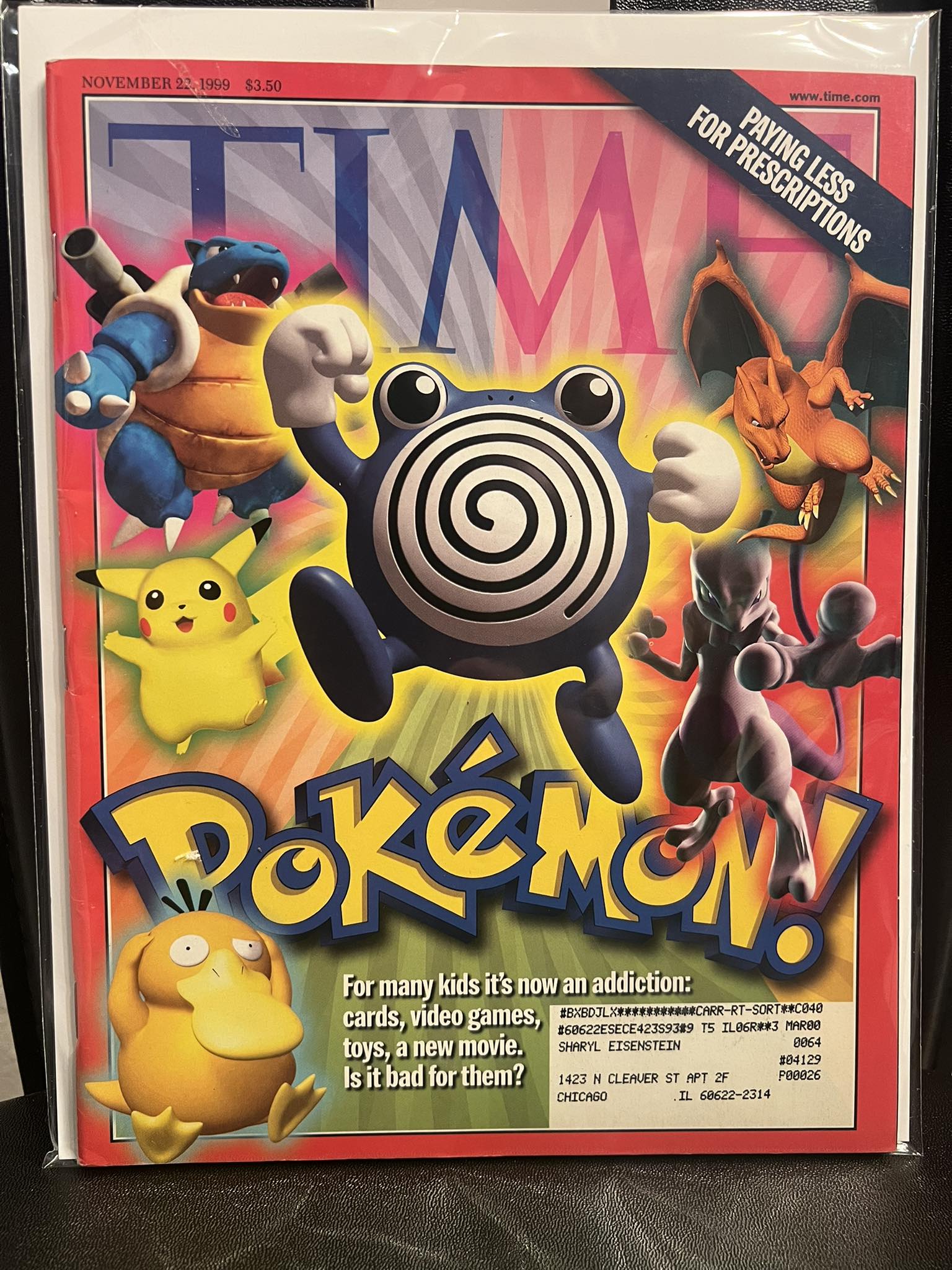 Pokemon on Time Magazine's 1999 cover
