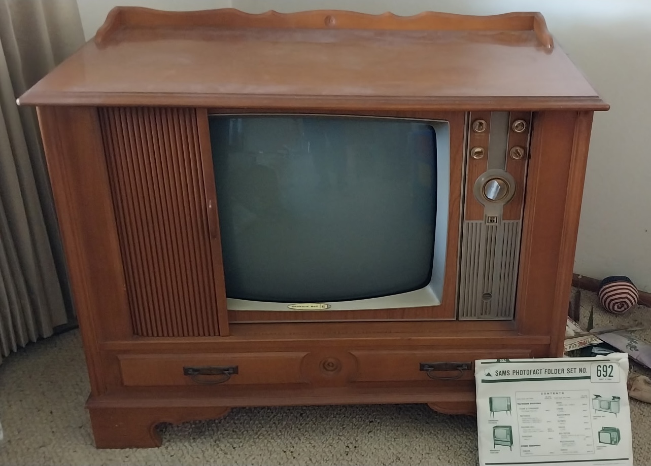 Free working 1964 Packard Bell TV for pickup