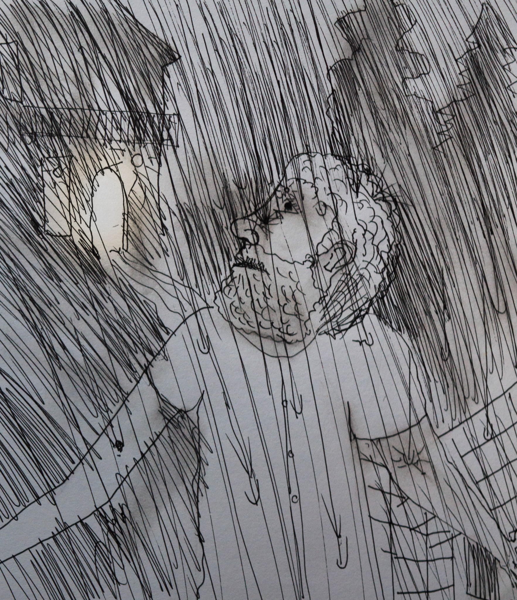 鉛筆画「My rainy day」 B5大サイズ 鉛筆画「My rainy day」 B5大