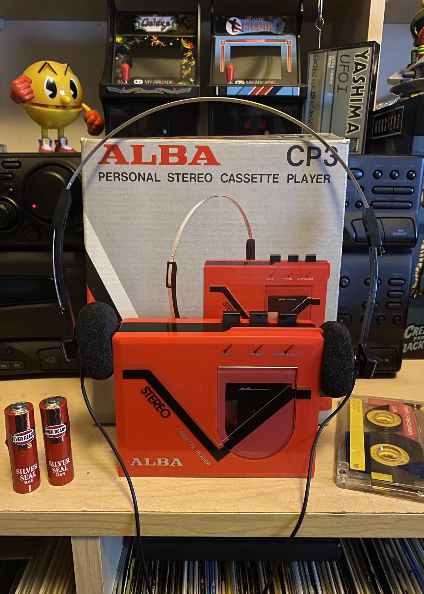 What Japanese brand made a Walkman II-sized portable cassette