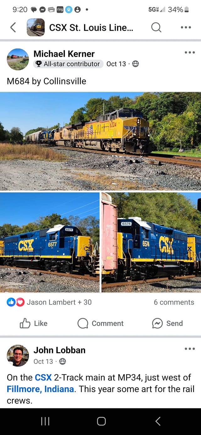 10/24/2024: FIVE PLANNED SD40-2... - CSX Equipment Updates | Facebook