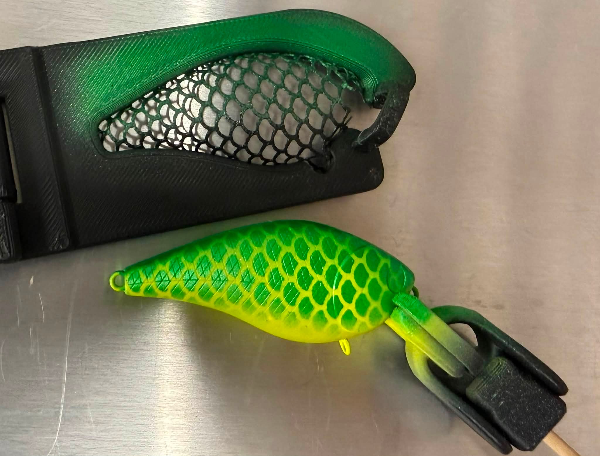 3d printed fishing lure stencils wLure Hard Plastic Stencil for UPHC25 DT6 - Fishing Bait 3D