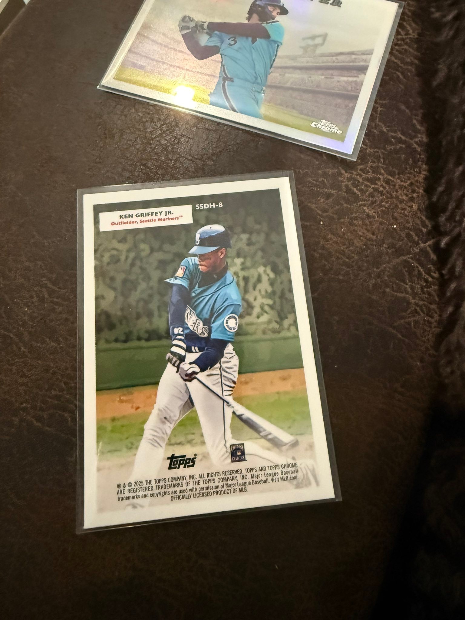 The front is Ichiro and the back is Ken Griffey Jr nonsense