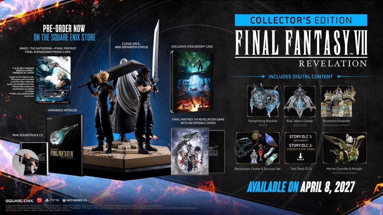 MTG card included with Final Fantasy VII Revelation Collector's