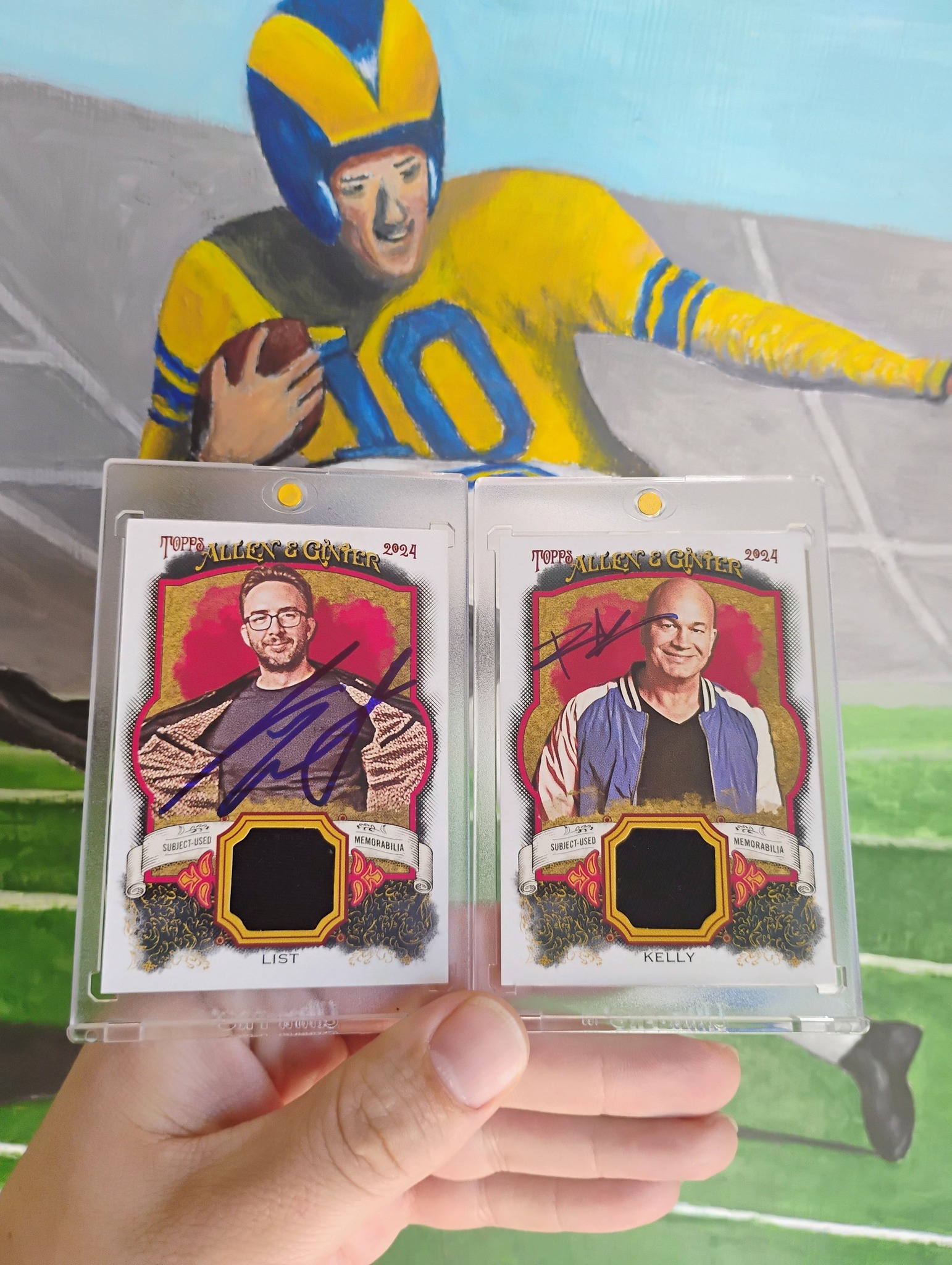 Signed Relic Cards from Joe List and Bobby Kelly in 2024 Set