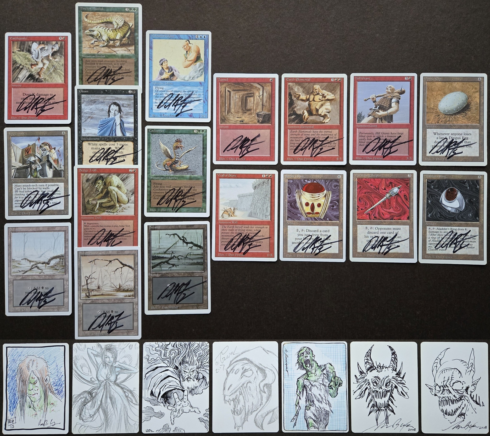 Dan Frazier Magic the Gathering artist proof cards for sale