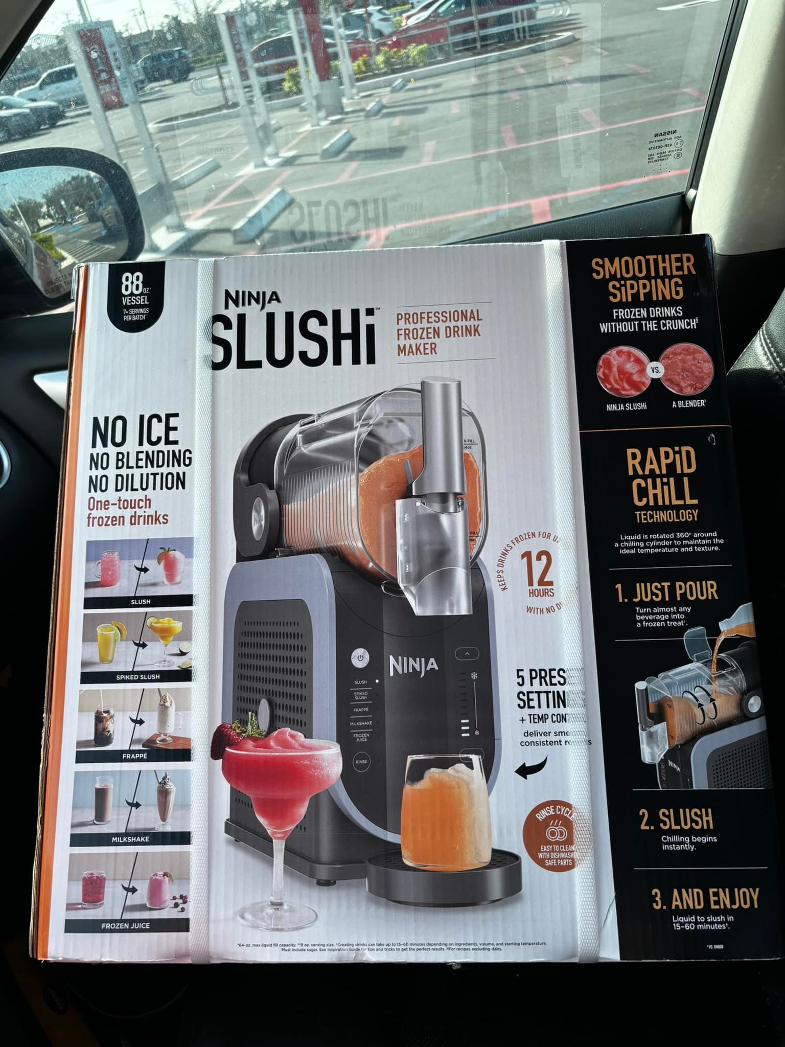 Sheila the Slusher's maiden voyage with Coca Cola slushes