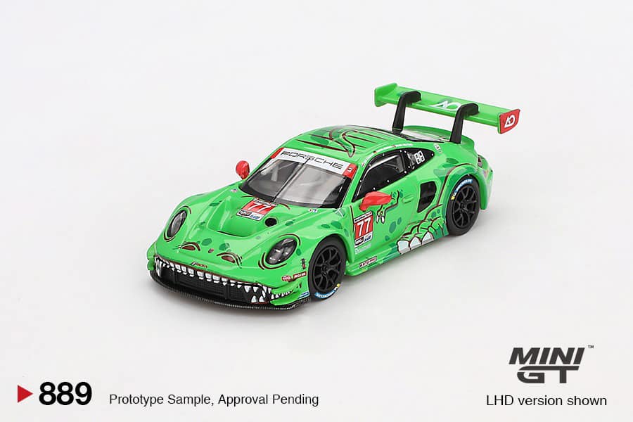 Miniature Porsche 911 992 Turbo S Safety Car 24H Daytona 2023 - 1:64 MINI-GT